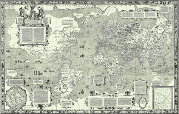 Карта на света от Герардус Меркатор