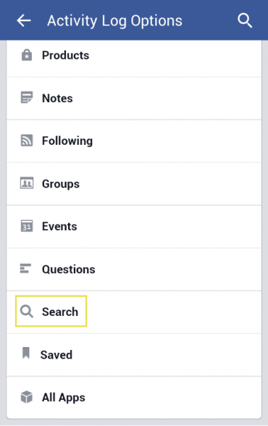 Как да изтриете историята на търсенията си във Facebook